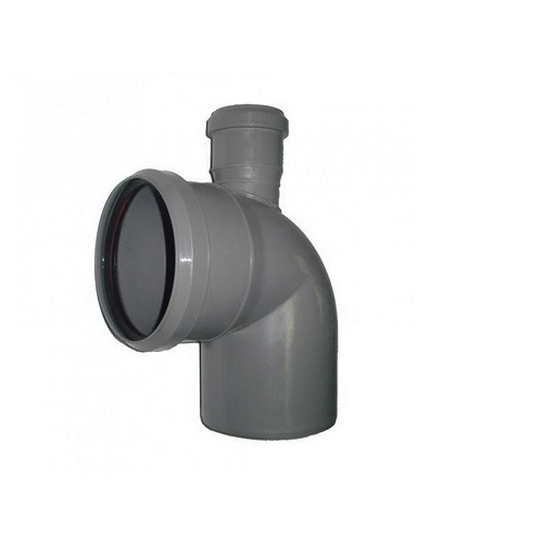 Отвод ВК 110 х 87.5° с верхним вых. 50, (Lammin) 14/1