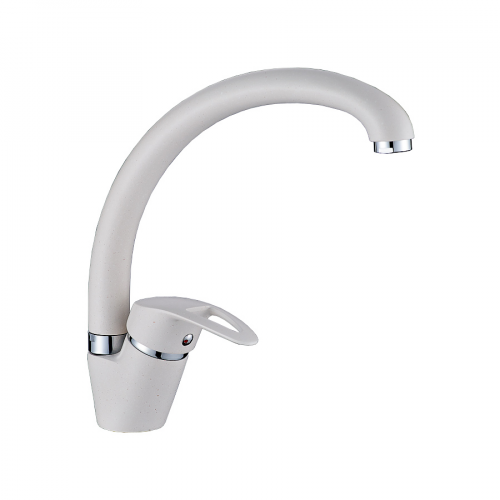 Смеситель ZOLLEN COLOR (CO71612032WH) высокий изл,цевье33мм,карт.35мм, белый