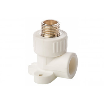 Угольник PPR с креплением НР 20 х 1/2" (Lammin) 80/20