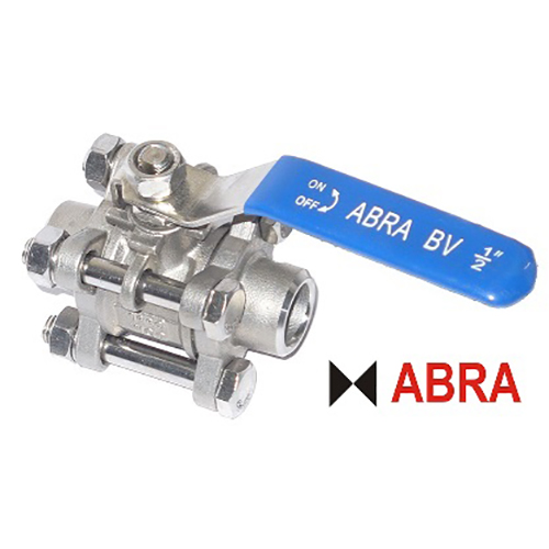 Шаровые краны полнопроходные нержавеющие из стали ABRA-BV61A